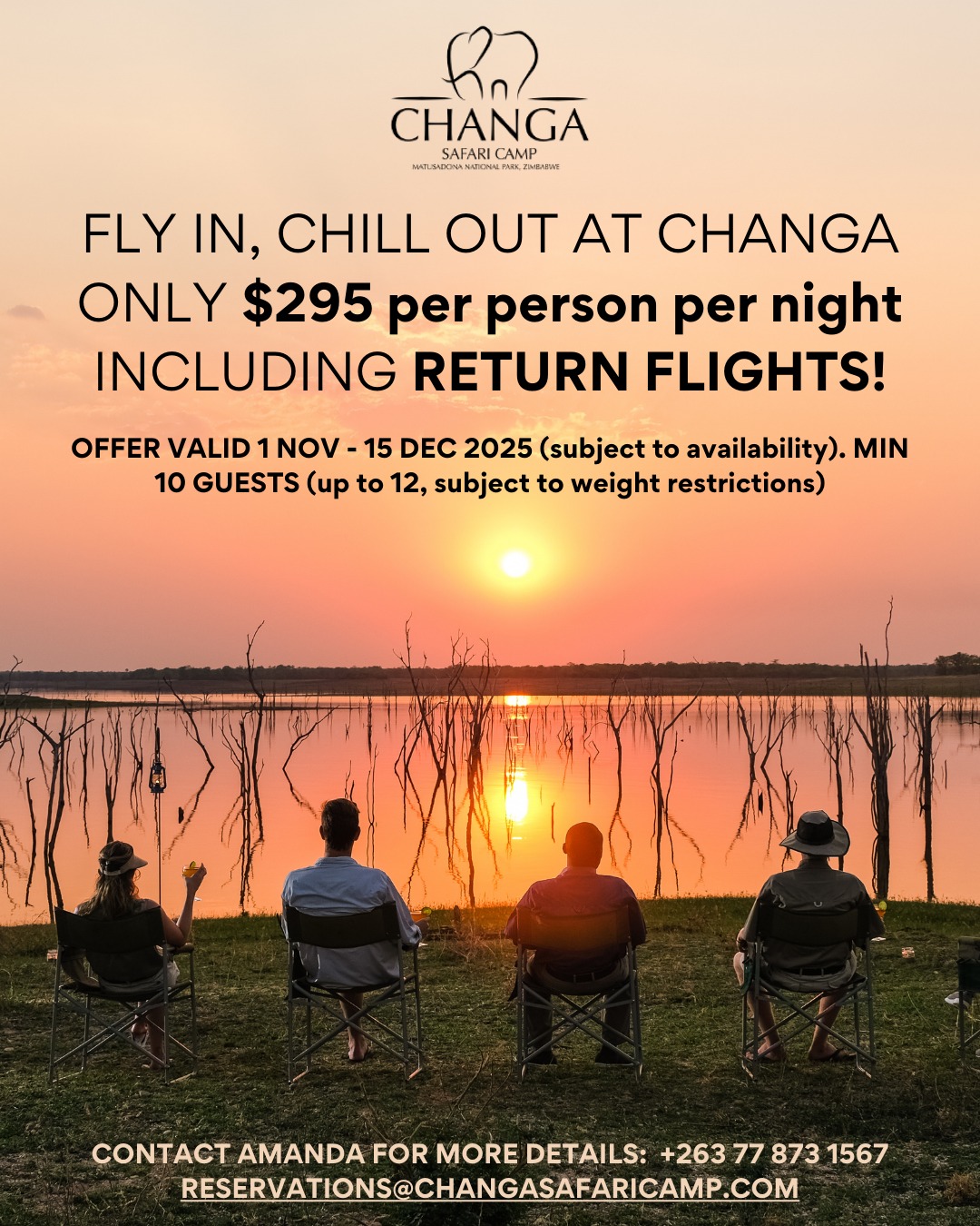 CHANGA SAFARI CAMP - FLY, STAY, PLAY!